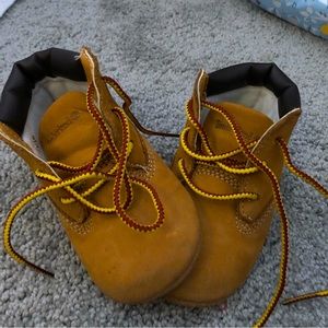 Boys size 3 timberland. Gently used, good condition.